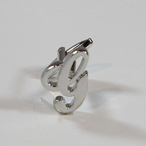 Gemelli Cufflink Letter G 100% Ottone